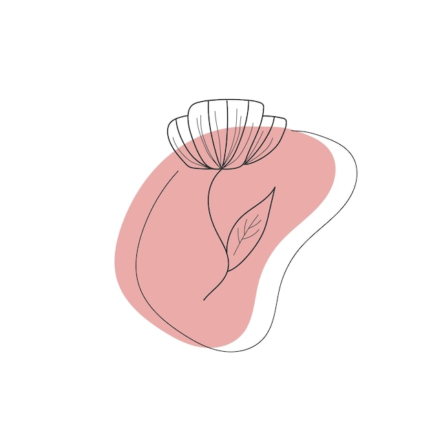 벡터 파스텔 색상의 별꽃이 있는 벡터 추상 포스터 그림