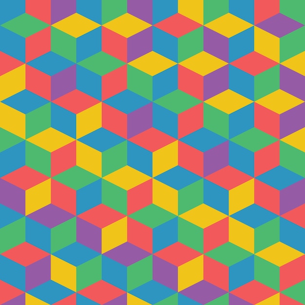 벡터 추상 복고풍 다채로운 기하학적 패턴
