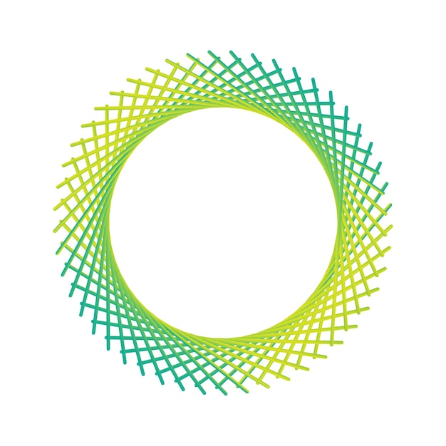 Vector Abstract in round shape