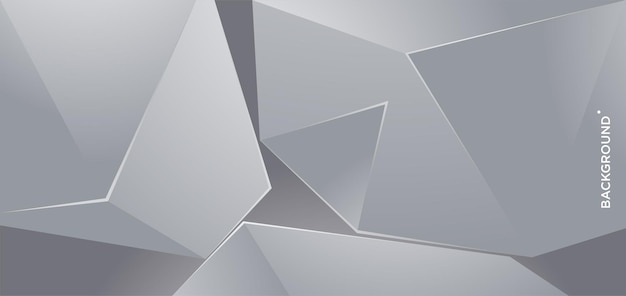 Vector Abstract Silver Metal Geometric Background