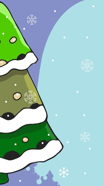 休日の販売のためのソーシャルメディアの物語の背景のベクトルの要約インスタグラムの物語は雪片でクリスマスの冬の背景をデザインしますクリスマスリースの鐘モミの木