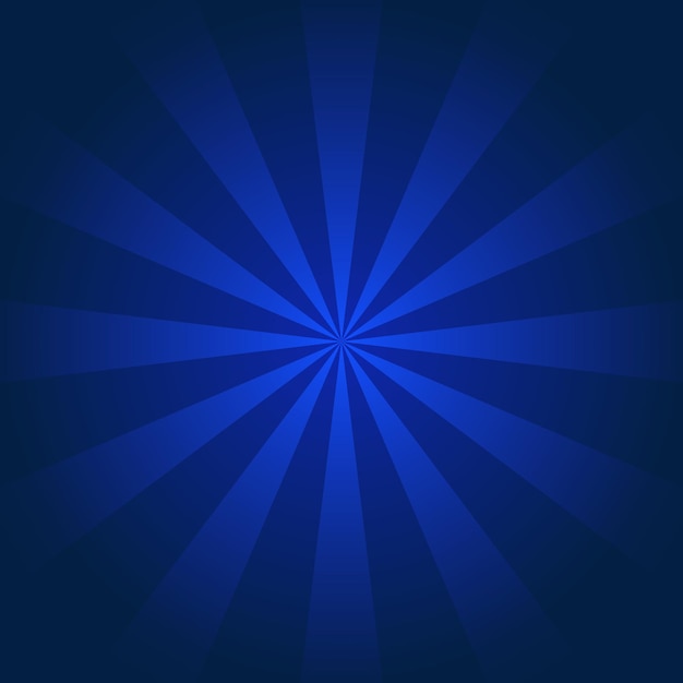 Vector abstract sunbrust blue background design