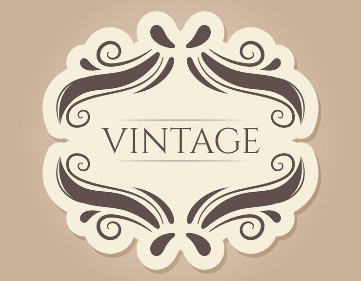 Vector vector abstract vintage decorated frame with text an isolated banner in the old victorian style