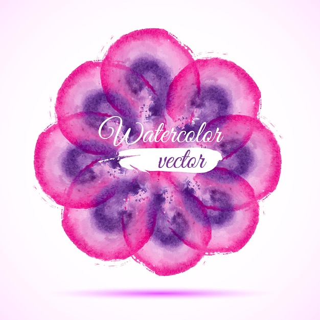 Vector vector abstract watercolor banner. purple and pink background. design template with place for your text. can be used for banners for sale, web pages, printing, invitations, cards, etc.