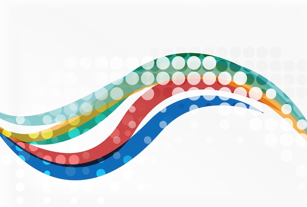 Vector abstract wave lines background Template background for workflow layout diagram number options or web design