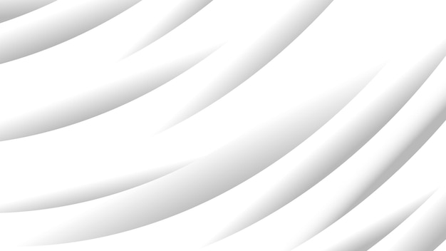 Vector abstract wavy white monochrome background
