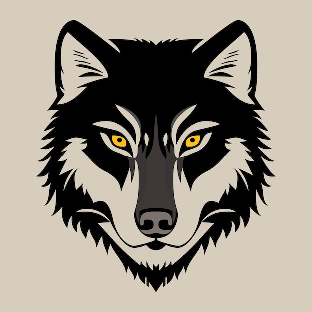 Vector abstract wolf vector illustration