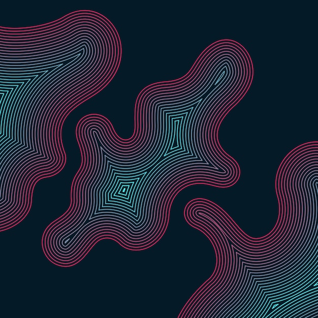 Vector abstracte achtergrond met dynamische golven. Illustratie geschikt voor ontwerp