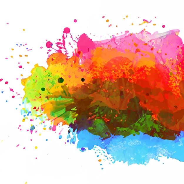 vector abstracte achtergrond met een kleurrijk aquarel splatter ontwerp