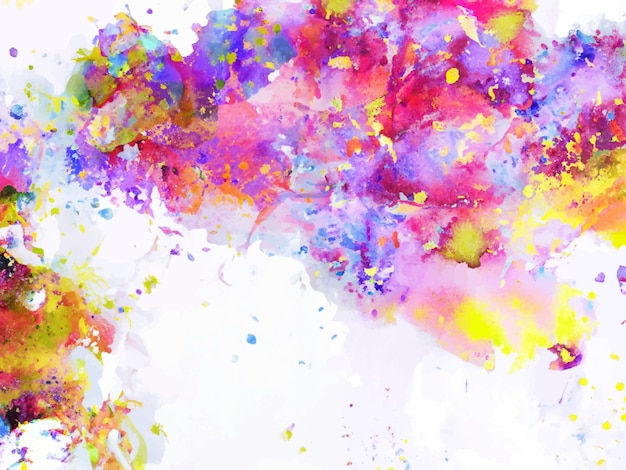 Vector vector abstracte achtergrond met een kleurrijk aquarel splatter ontwerp