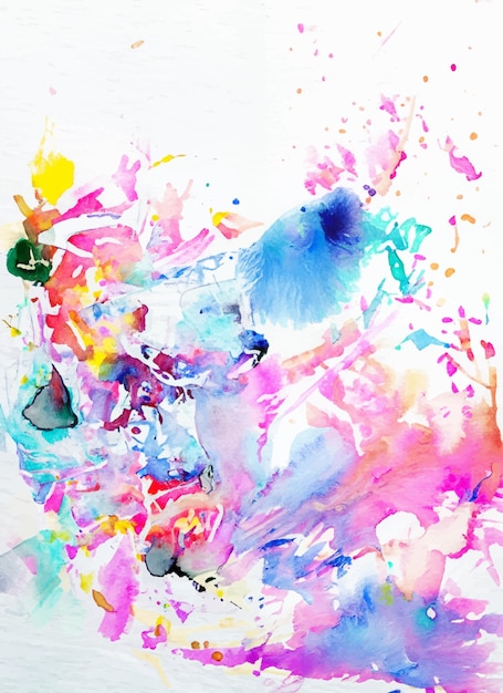vector abstracte achtergrond met een kleurrijk aquarel splatter ontwerp