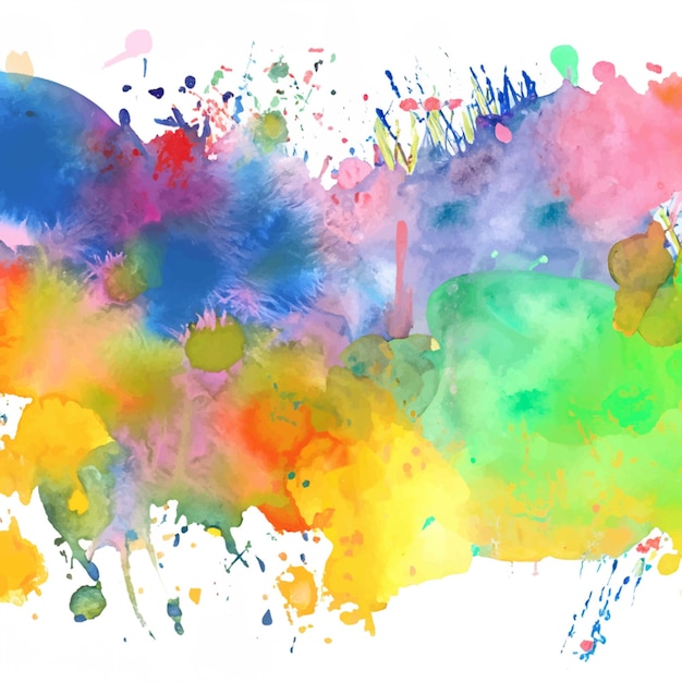vector abstracte achtergrond met een kleurrijk aquarel splatter ontwerp