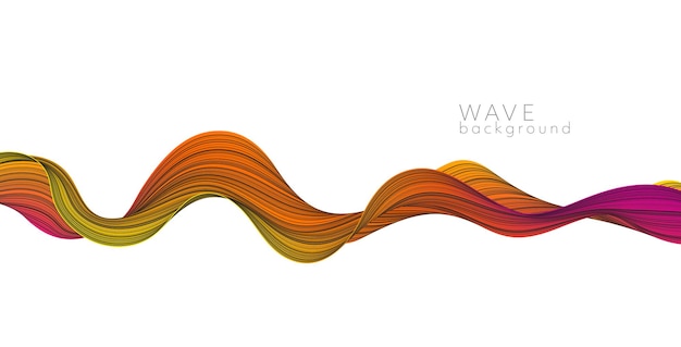 Vector abstracte achtergrond met kleur abstracte golf