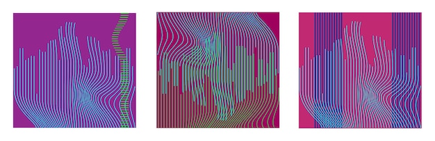 Vector abstracte achtergrond met kleurrijke dynamische golven lijn Illustratie geschikt voor design