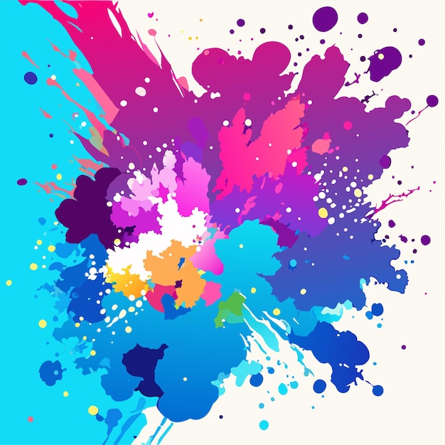 vector abstracte aquarel splash hand getrokken ontwerp