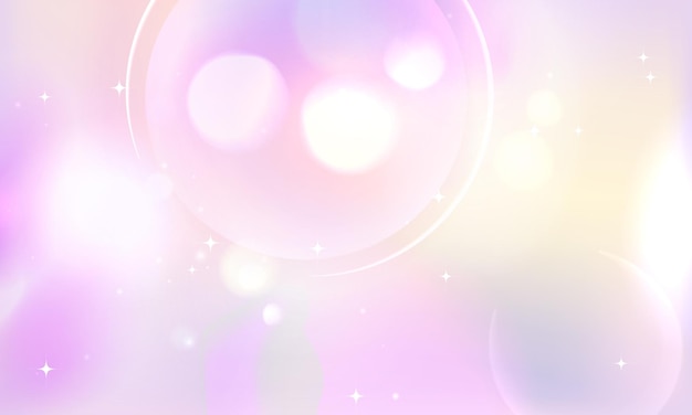 Vector abstracte bokeh pastel gradiënt achtergrond