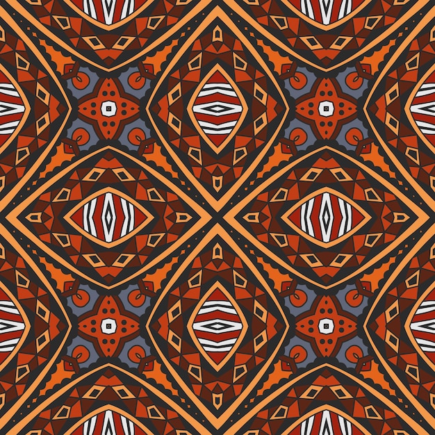 Vector abstracte etnische vintage naadloze patroon tribal background