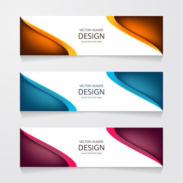 Vector abstracte geometrische ontwerpsjabloon voor spandoek.