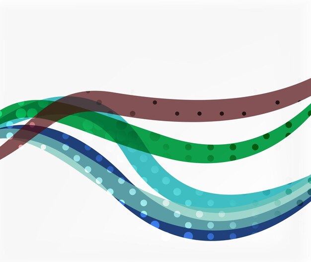 Vector abstracte golf lijnen achtergrond sjabloon achtergrond voor workflow layout diagram aantal opties of webdesign