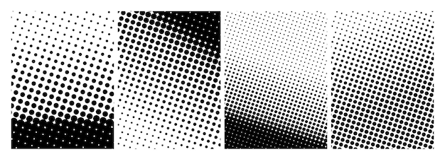 vector Abstracte grunge halftone vervormde vormen achtergrond