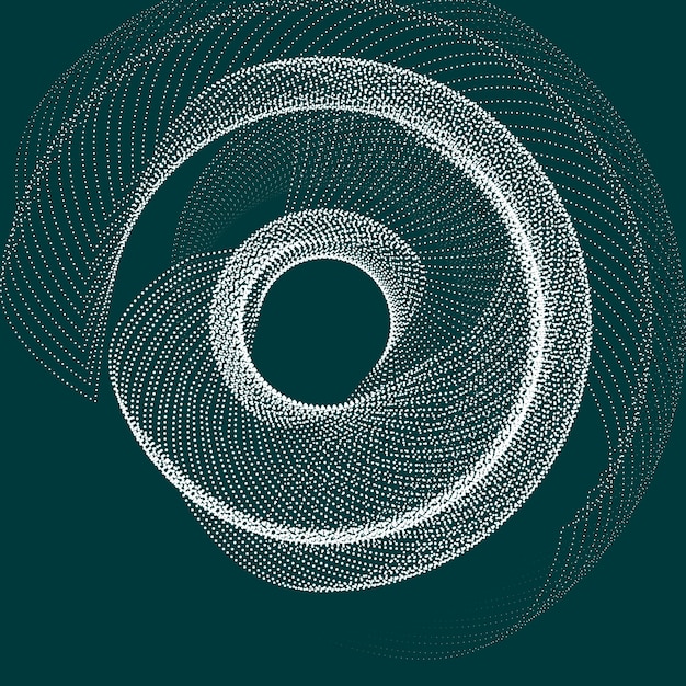 Vector vector abstracte halftone spiraalvormige achtergrond
