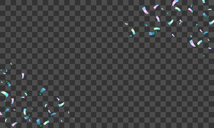 Vector vector abstracte holografische confetti achtergrond