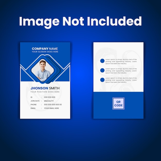 vector abstracte identiteitskaarten sjabloon concept