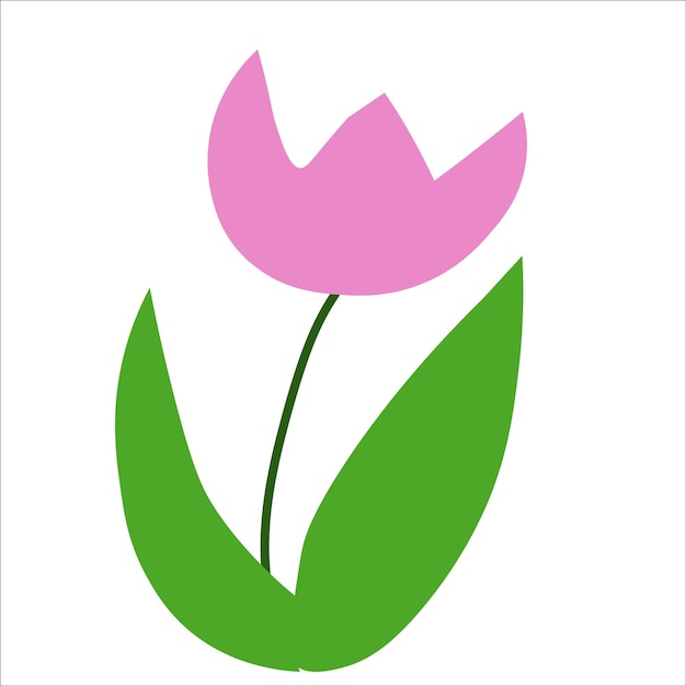 Vector abstracte roze tulp illustratie