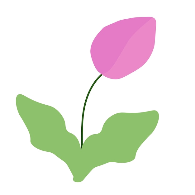 Vector vector abstracte roze tulp illustratie