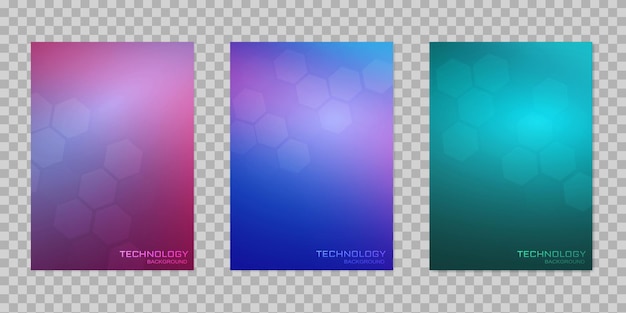 Vector abstracte technische achtergrond Veelkleurige banner poster connectiviteit of medische concept