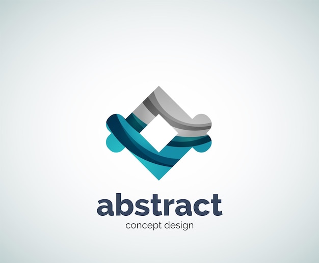 Vector vector abstruse shape logo template