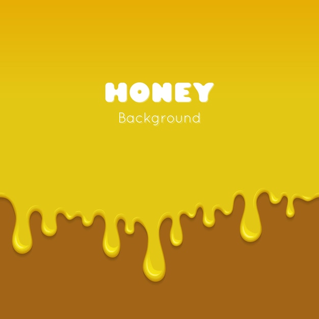 Vector achtergrond met vloeiende honing
