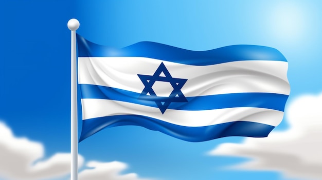 Vector achtergrond van de vlag van Israël