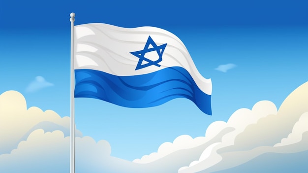 Vector achtergrond van de vlag van Israël