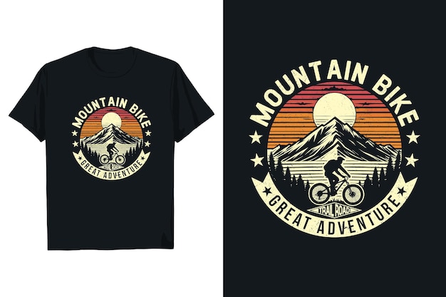 Vector vector adventure bike t shirt design