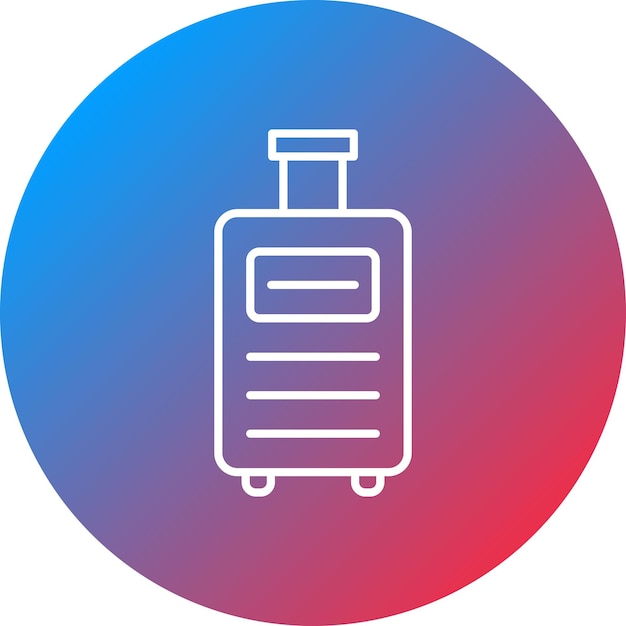 Vector afbeelding van bagage-iconen Kan worden gebruikt voor hoteldiensten
