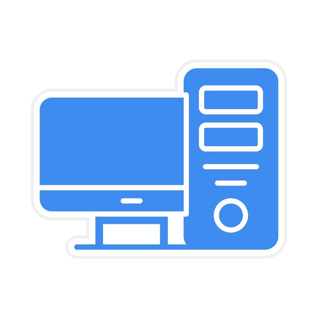 Vector afbeelding van computerpictogram kan worden gebruikt voor Web Store