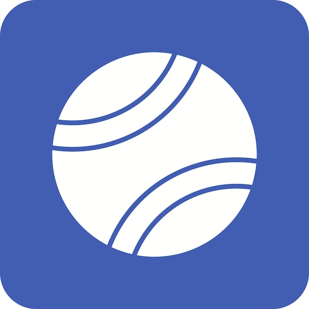 Vector vector afbeelding van de icoon van de tennisbal kan worden gebruikt voor sport