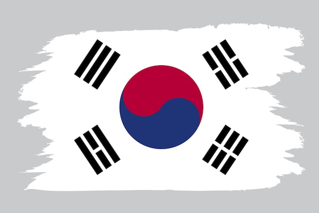 Vector afbeelding van de nationale vlag van Zuid-Korea