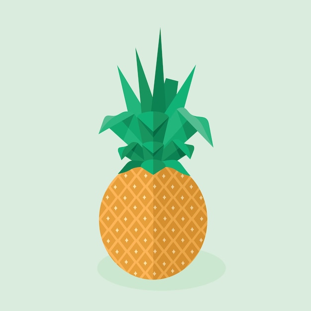 Vector afbeelding van een ananas voedsel illustratie