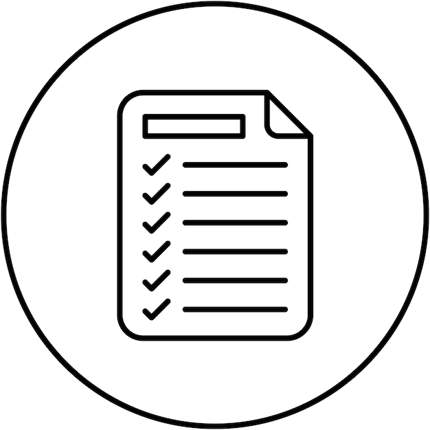 Vector afbeelding van taaklijst icoon Kan worden gebruikt voor Productiviteit