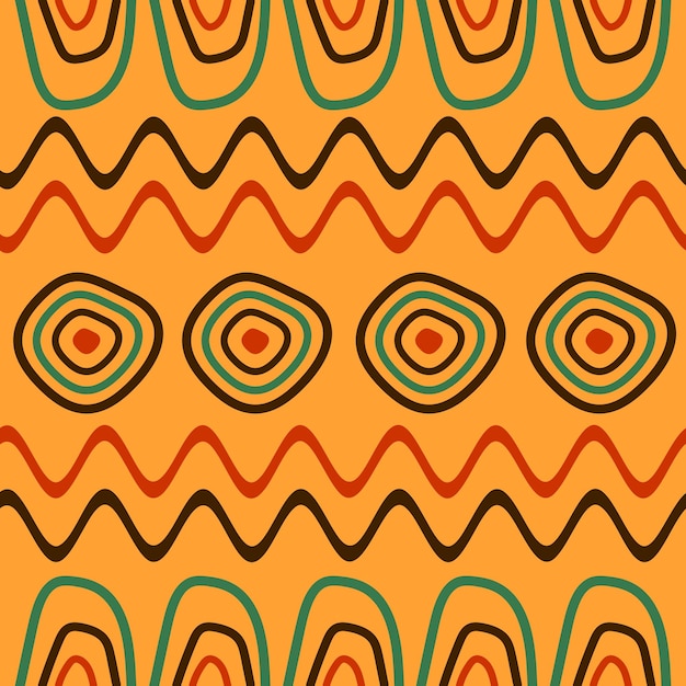 Vector african pattern multi colored