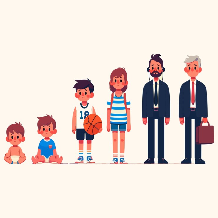 ベクター・エイジズ・オブ・マンス (Vector Ages of Man) は人類の生涯を描いた絵である