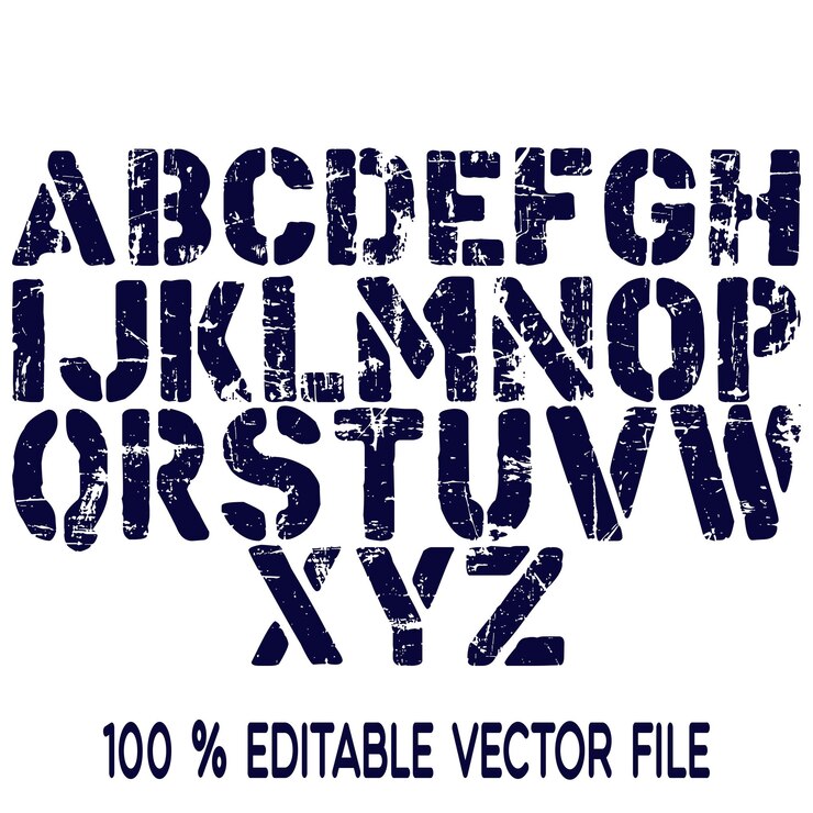 Vector vector alfabet set met de hand getekende driehoek alfabet abs letters vector