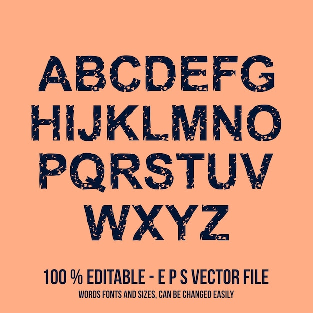 Vector vector alfabet set met de hand getekende driehoek alfabet abs letters vector