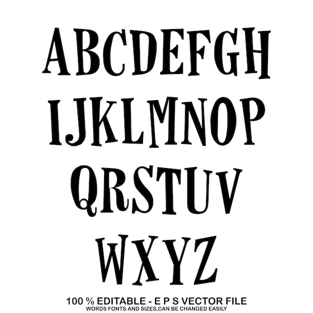 Vector alfabet set met de hand getekende driehoek alfabet ABS letters vector