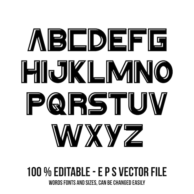 Векторный алфавитный набор Ручно нарисованный треугольник алфавит ABS буквы вектор