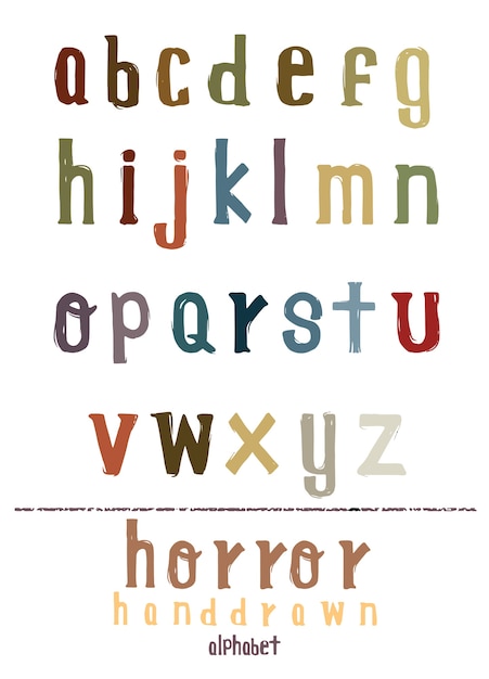 Vector vector alphabet