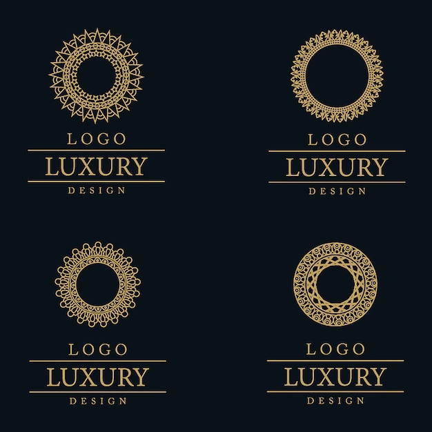 Vector amazing design logo di lusso