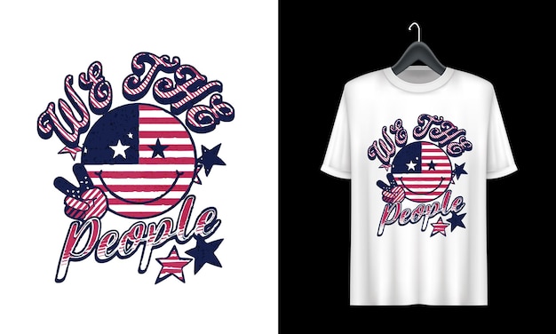 Vector vector american t-shirt ontwerp